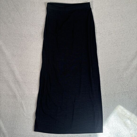 Tr Bentley Maxi Skirt Women’s Size Medium Black Stretch Y2K 90s Whimsy Goth - Picture 1 of 10